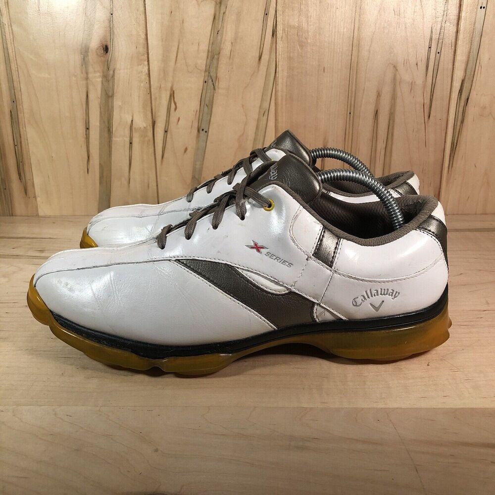 Callaway X Series Golf Cleats Size 11.5 White Gray